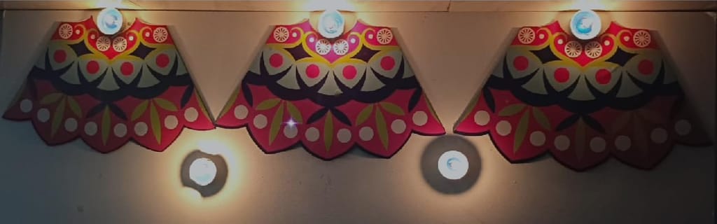 The Brown Box-Readymade Rangoli for Floor, Big Size Rangoli,Artificial Rangoli,MDF Rangoli,Rangoli mat view 2