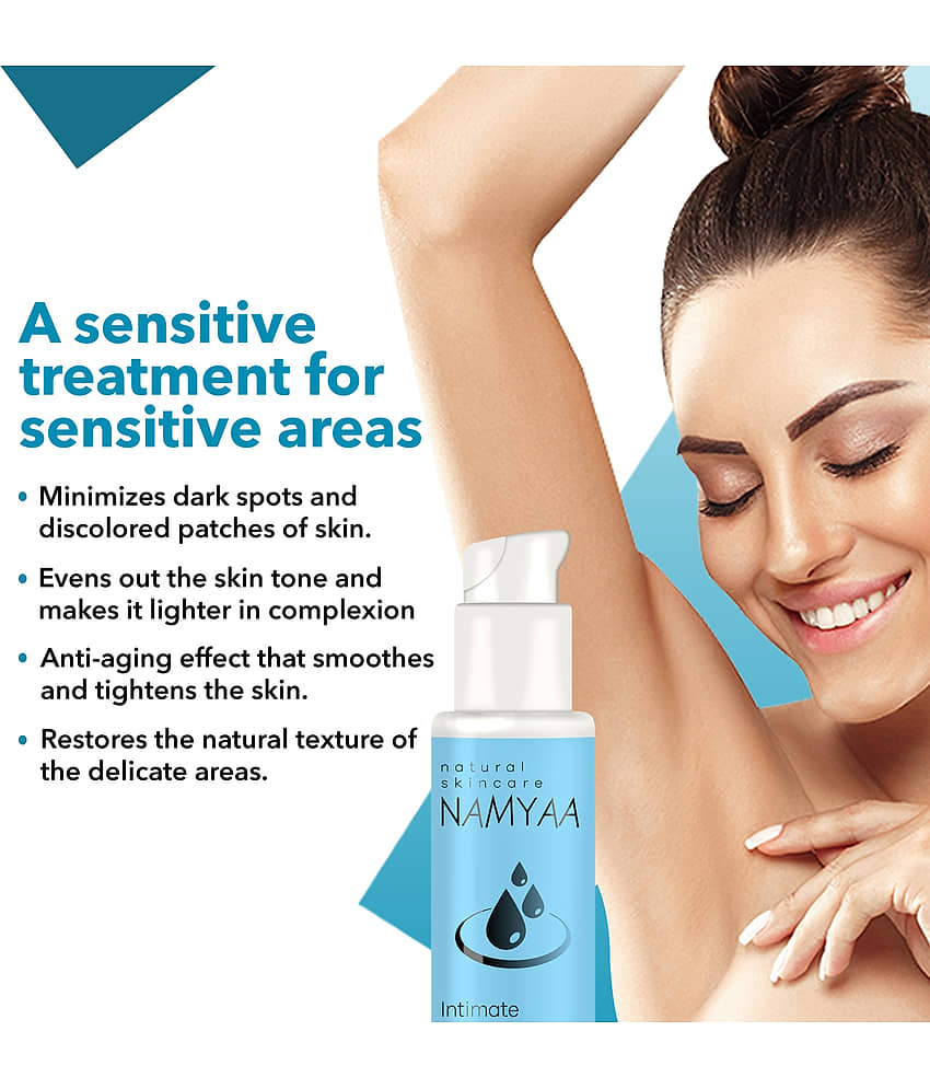 Namyaa Intimate Care Kit- Intimate Lightening Serum, Intimate Wash, Bikini Line Hair Removal Cream | Set of 3 view 2