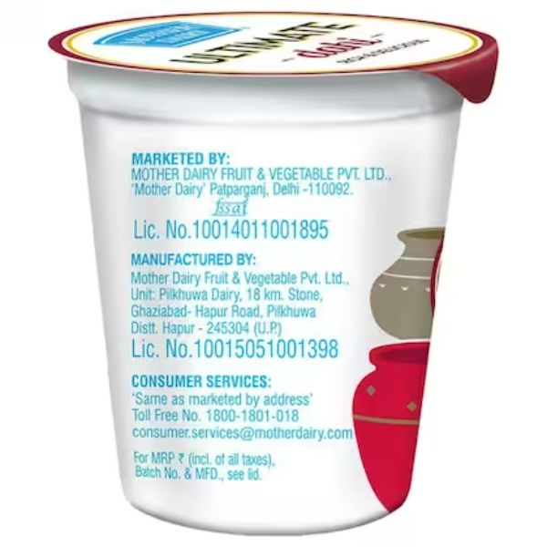 Mother Dairy Dahi - Ultimate Rich and Delicious 400 Gms view 2