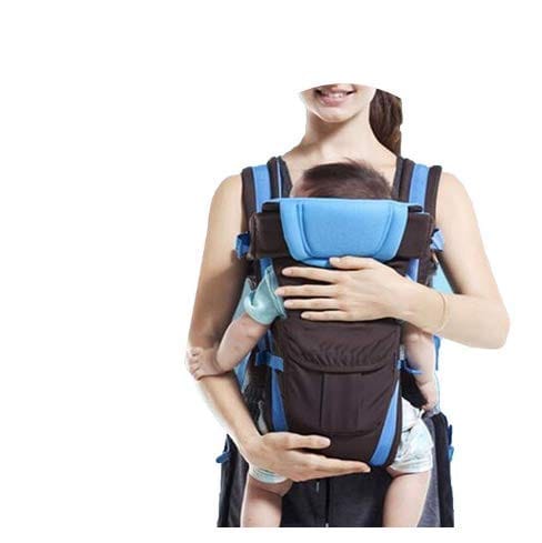 4-in-1 Baby Carrier – Sky Blue & Black view 2