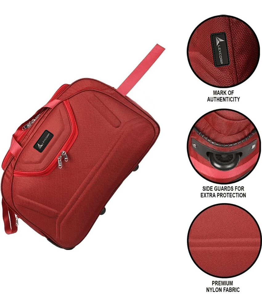 LEXCORP 60 Ltrs Blue Polyester Duffle Bag view 2