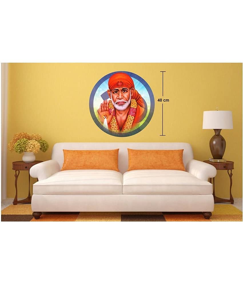 Asmi Collection Sai Baba Wall Sticker ( 40 x 40 cms ) view 2