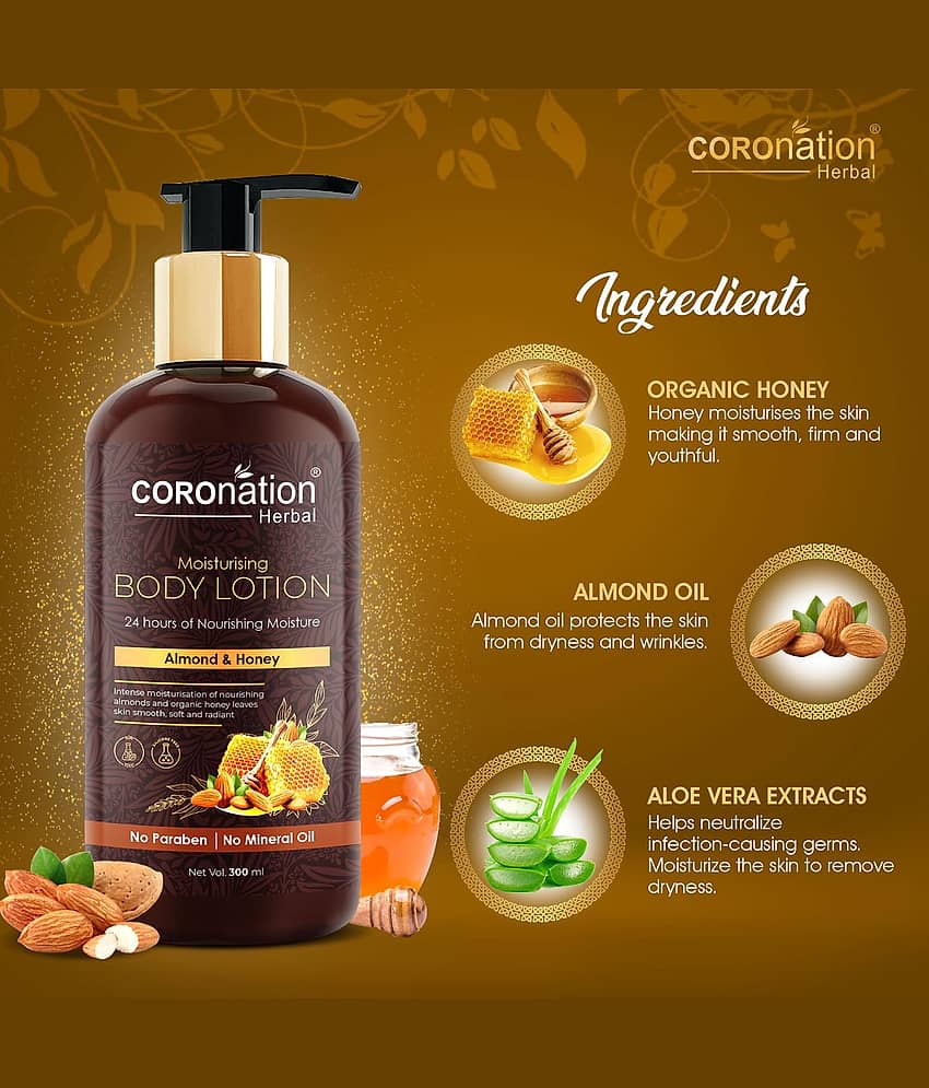 coronation herbal Almond and Honey Body Body Lotion ( 300 mL ) view 2