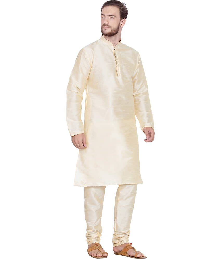 SKAVIJ Turquoise Silk Blend Kurta Pyjama Set view 2