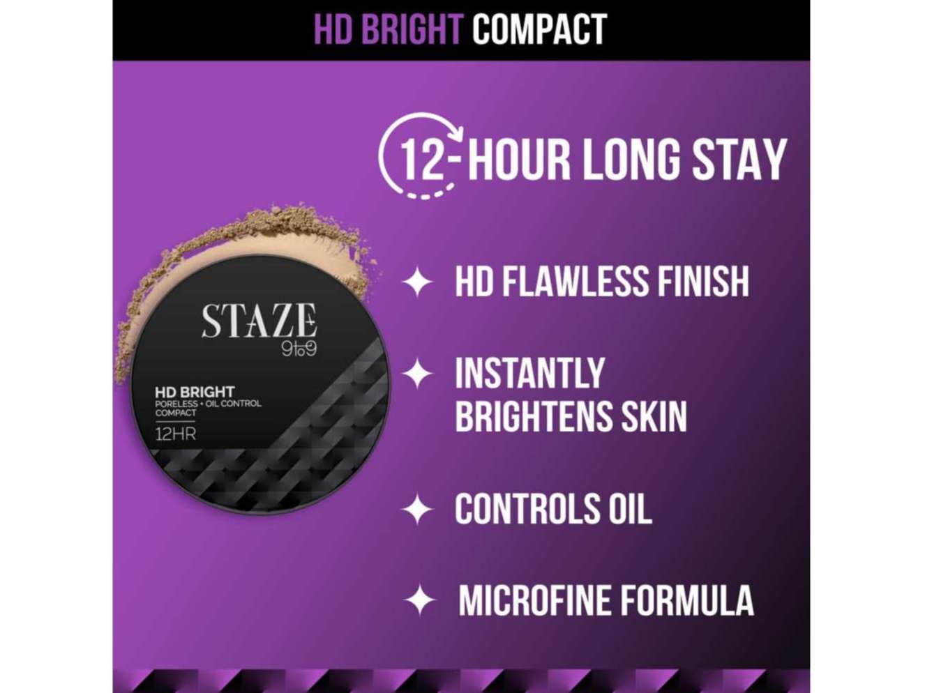 Staze 9to9 HD Bright Compact - 128C Cashmere view 2