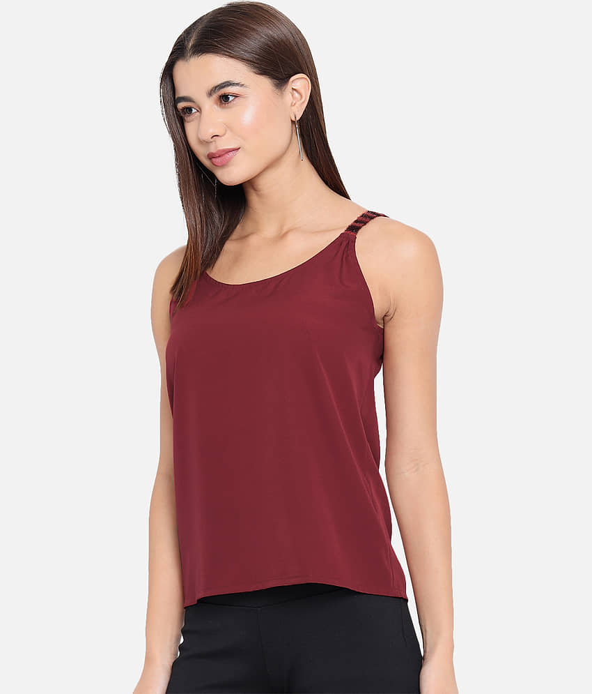 ALL WAYS YOU Women's Polyester Camisole Top ( Red ) view 2