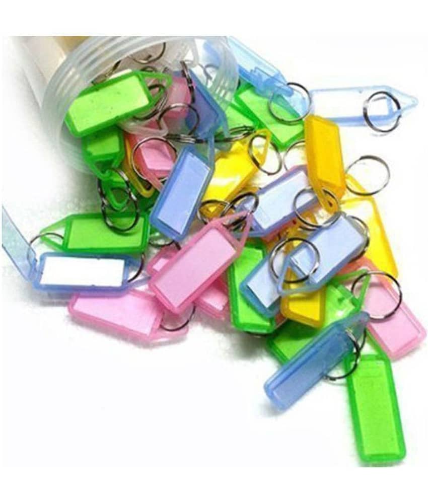 New Tadka Key 100 Tag Label Keychain Multi color of 2 boxes (Each boxe of 50 pcs ) view 2