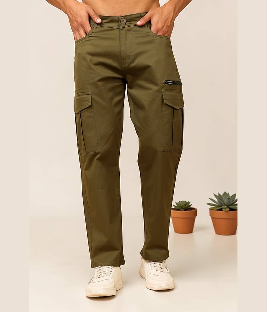 ZAYSH Regular Fit Solid Men's Jeans - Dark Green ( Pack of 1 )