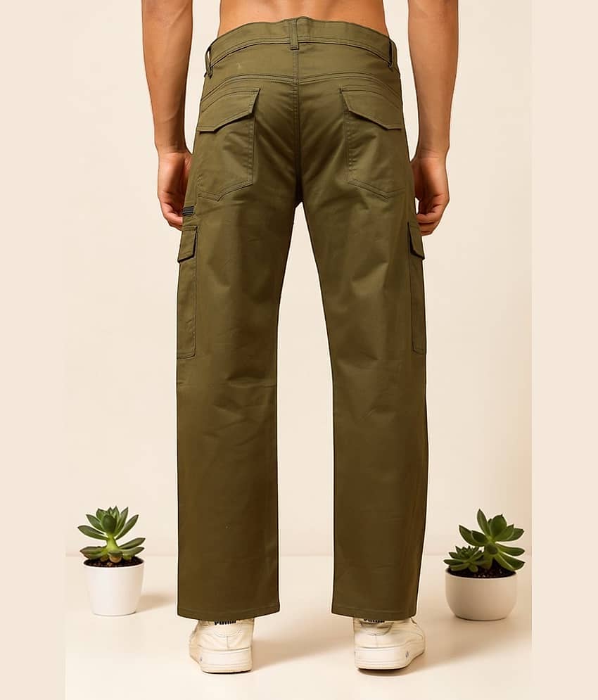 ZAYSH Regular Fit Solid Men's Jeans - Dark Green ( Pack of 1 ) view 2