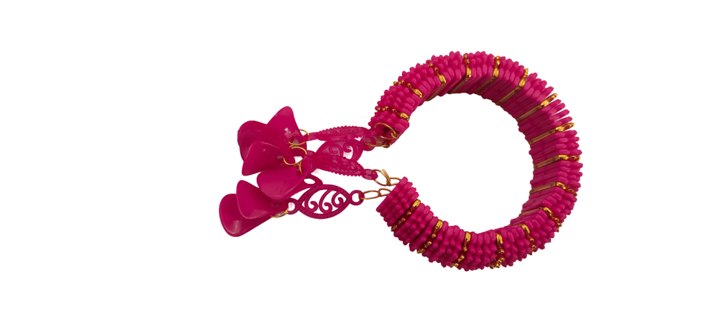 Pink Beaded Bracelet view 2