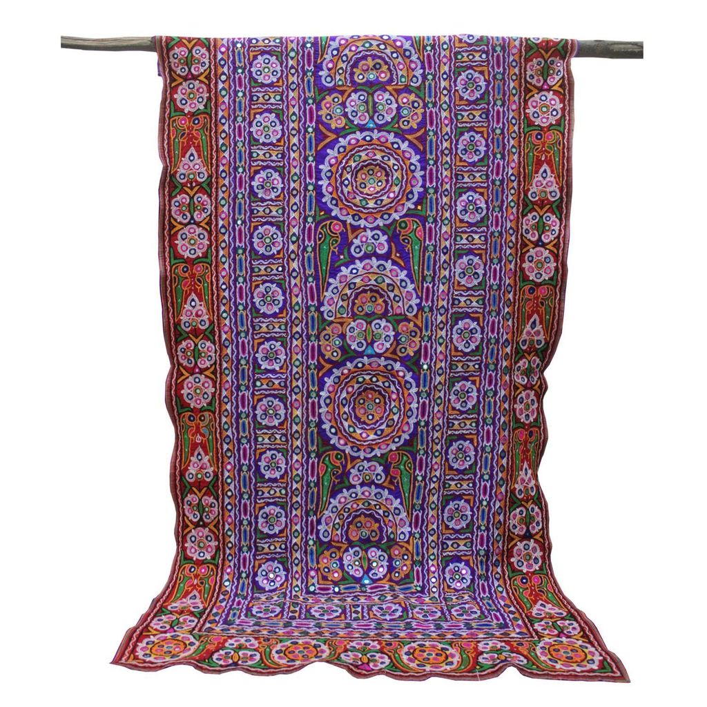 Garvi Gurjari (A Gujarat Govt Enterprise Multicolor Hand Embroidered Wall Hanging With Mirror Work(GGCEWH38) view 2