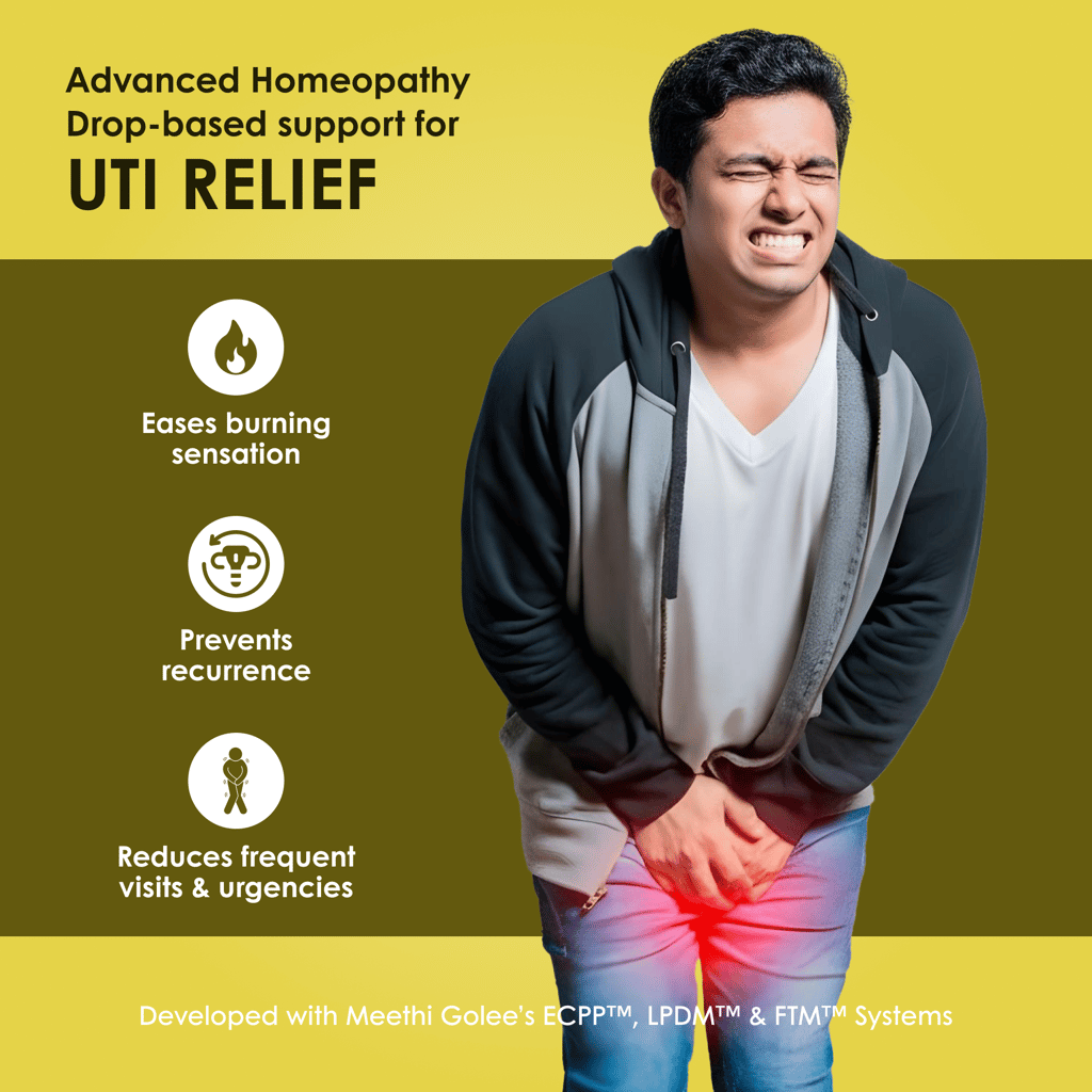 Meethi Golee UrinCure Drops for Urinary Comfort Support (30ml) | Advanced Homeopathy 2.0 Urinary Tract & Mucosal Balance Formula for Burning, Urgency & Bladder Comfort | Fast Absorbing Oral Drops for Men & Women view 2