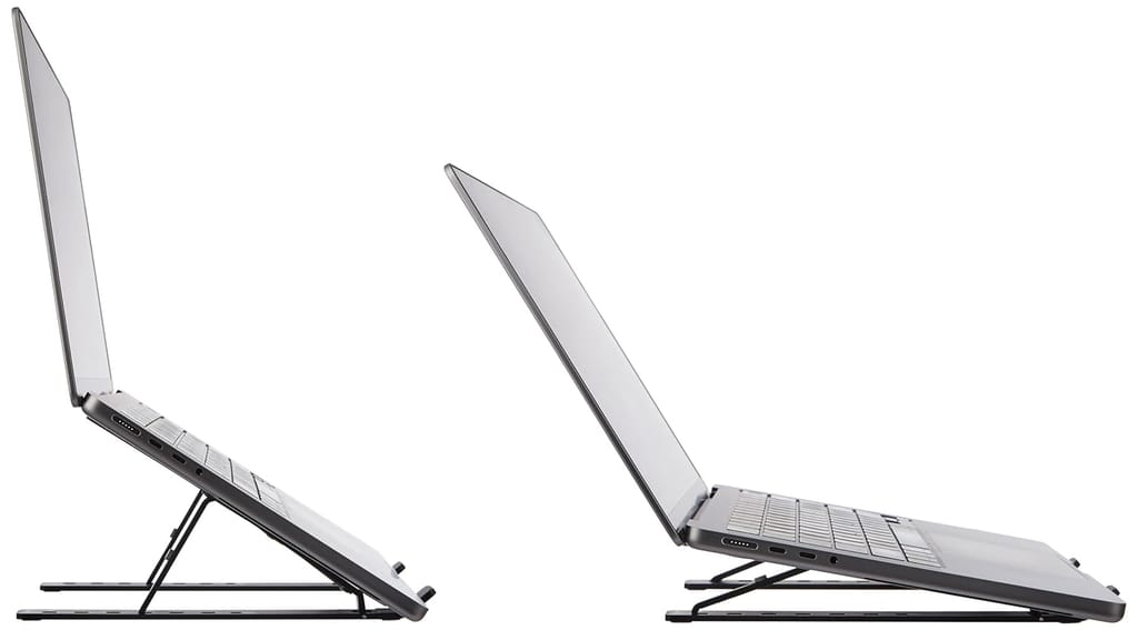 Adjustable Aluminum Laptop Stand with Anti-Slip Pads (Fits 10-15.6 Inch Laptops) view 2