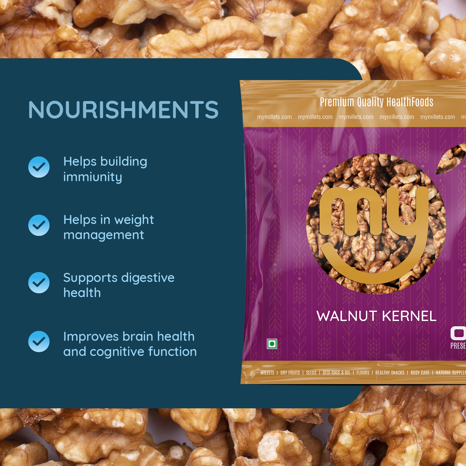 Premium Walnut Kernels view 2