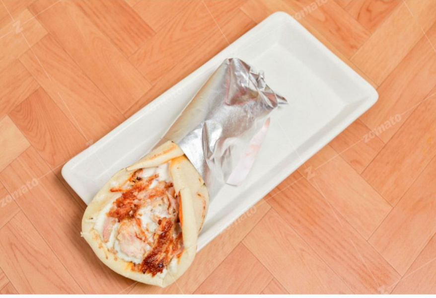 Chicken cheese shawarma