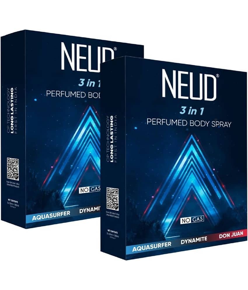 NEUD NEUD 3-in-1 Perfumed Body Sprays for Men Body Spray for Men 880 ml ( Pack of 2 ) view 2