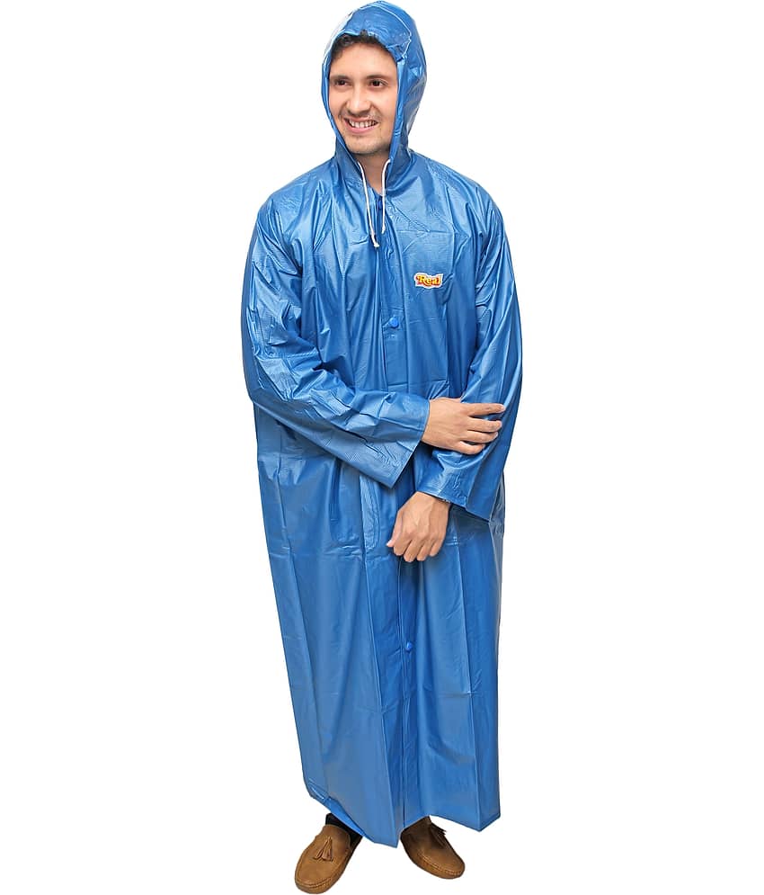 Goodluck Blue Rain Coat view 2