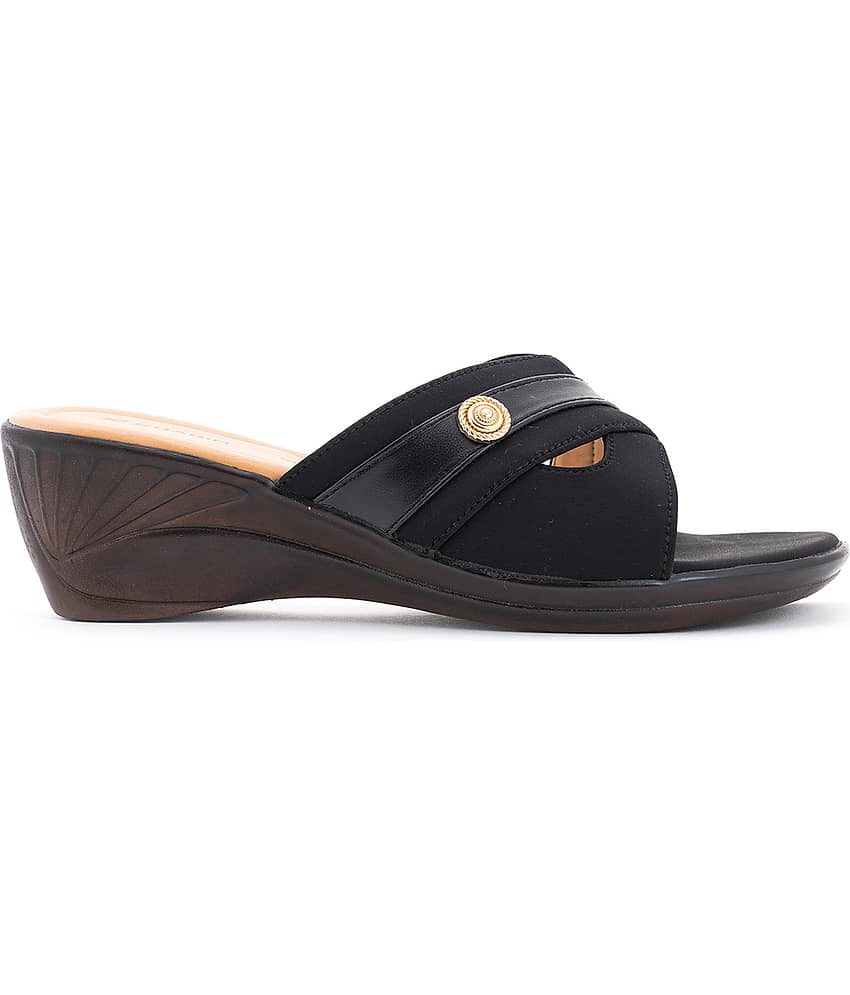 Khadim's - Black Women's Slip On Heels view 2