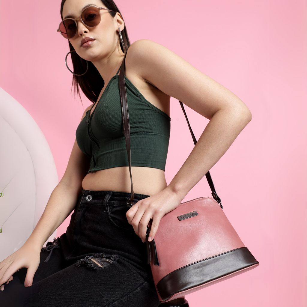 VISMIINTREND Crossbody Bag for Women, Girls | Stylish Shoulder Bag | Pu Leather Adjustable Travel Bags | Birthday Gift for Wife | Mother | Diwali Gift view 2