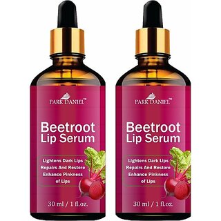 PARK DANIEL Premium Beetroot Lip Serum Oil- For Soft and Shiny Lips Combo Pack Of 2 Bottle, 30ml(60ml) (Peppy Red, 60 ml) view 2