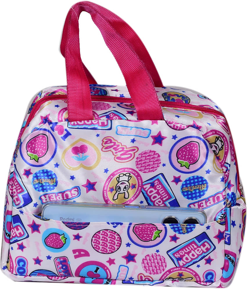 SUNESH CREATION Pink Lunch Bag ( 2 Pcs ) view 2