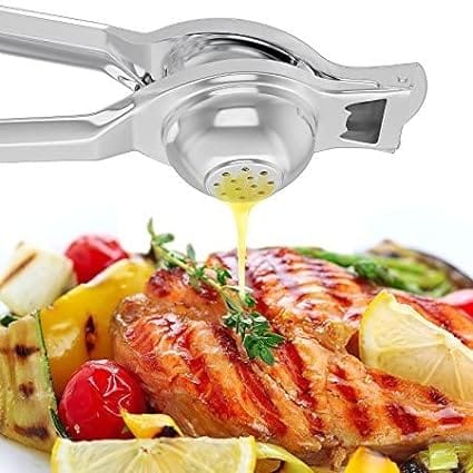 GLOBAL IMPEX 2-in-1 Lemon Squeezer & Bottle Opener – Heavy Duty 190g Manual Citrus Juicer with Stainless Steel Press for Lemon & Lime – Easy to Use, Clean & Rustproof Kitchen Tool (Pack of 1) view 2