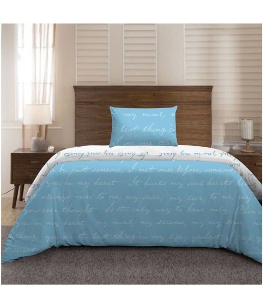 DIVINE CASA Single Polyester Blue Abstract Duvet Cover view 2