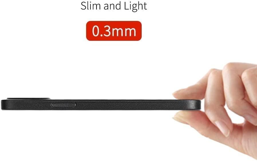 Memumi Slim Series Ultra Thin 0.3mm Back Cover for Apple iPhone 12 Pro Carbon Fiber - Black (6.1") view 2