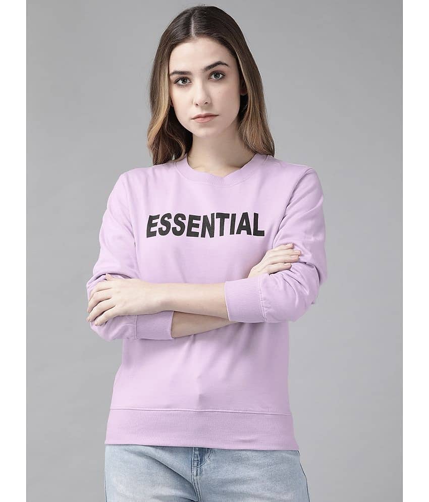 The Dry State Fleece Purple Non Hooded Sweatshirt view 2