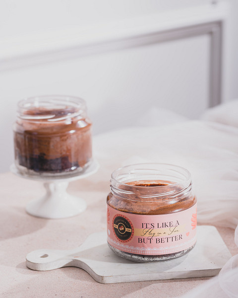 Belgian chocolate mousse jar