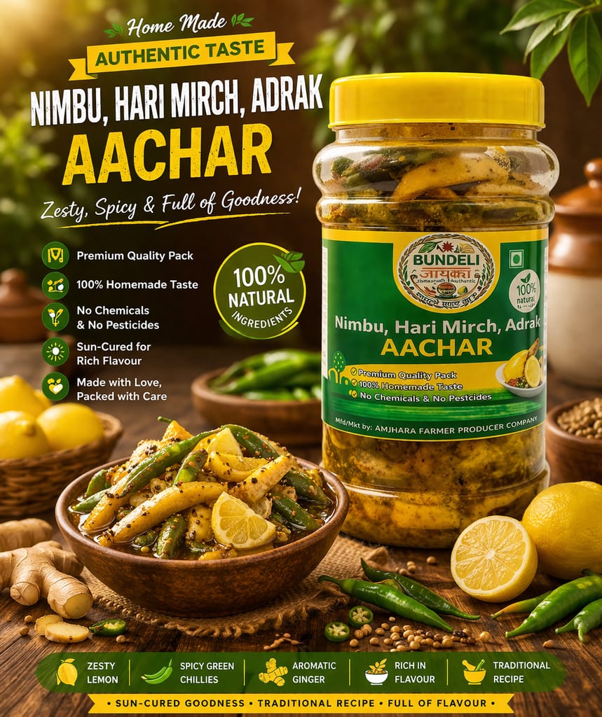 Nimbu Adrak Chilly Pickles view 2