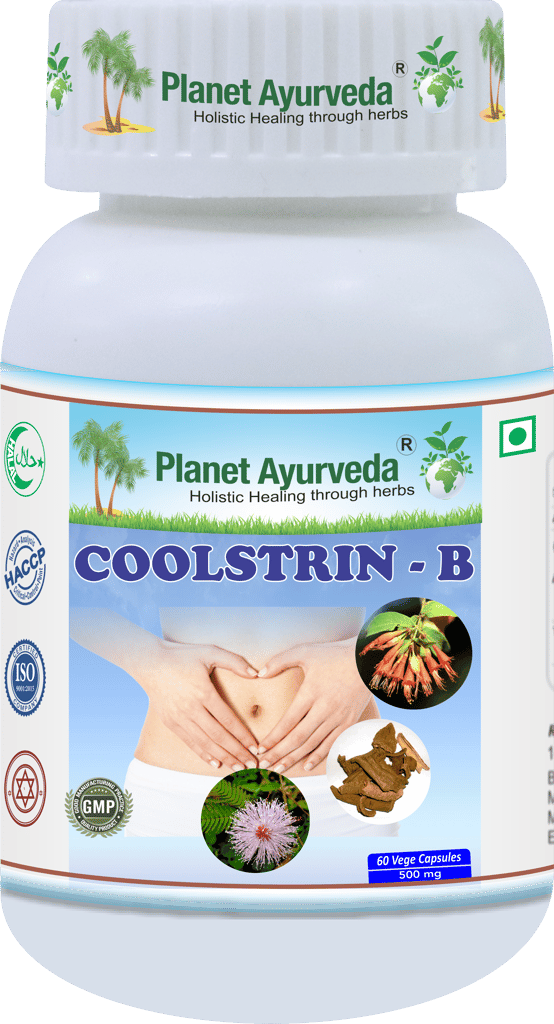 Planet Ayurveda Coolstrin-B 60 Capsules for Digestive Health, 500mg