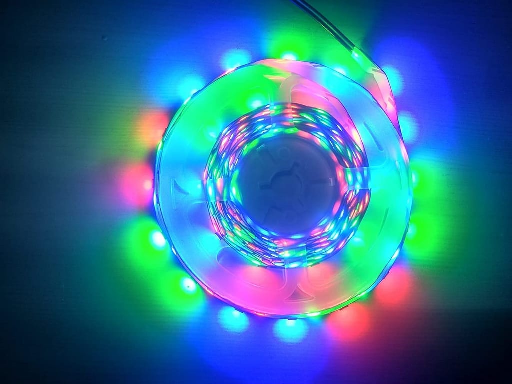 DAYBETTER� 4 Meter 2835 Cove Led Light Non Waterproof Fall Ceiling Light for Diwali,Chritmas Home Decoration with Adaptor/Drivers (Multi,60 Led/Meter) | VD-N-28 view 2