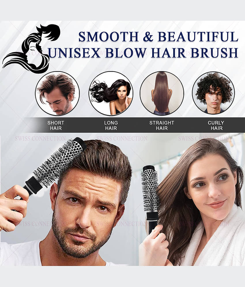 Swiss Connection Hot Curl Brush For All Hair Types ( Pack of 1 ) view 2