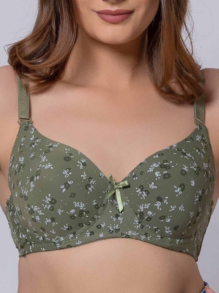 Funky Floral Lightly Padded Underwired Full Cup Bra view 2
