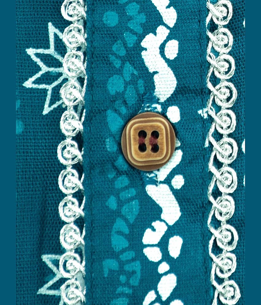 mustmom Boys Cotton Abstract - Pattern Dhoti Kurta Set ( Blue , Pack of 1 ) view 2