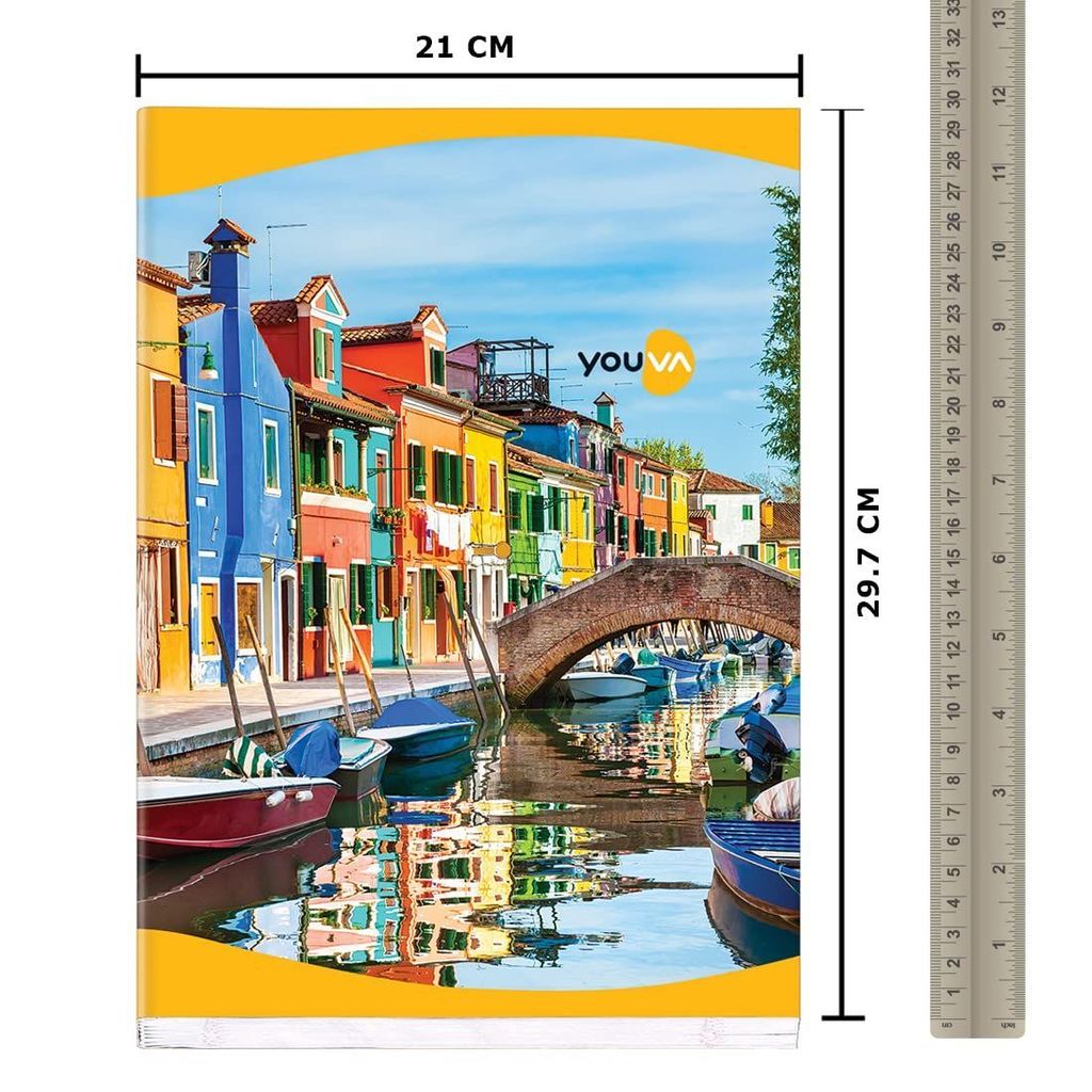 Navneet Youva | Soft Bound Long Book | 21 cm X 29.7 cm | Single Line | Pack of 4| 388 Pages view 2