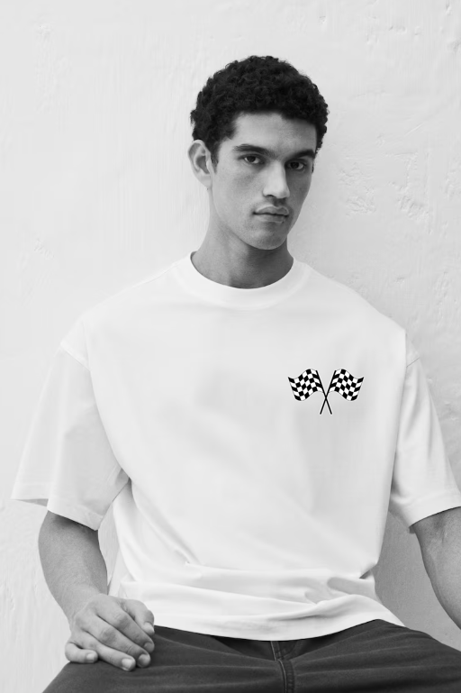 Formula 1 White Oversized t-shirt view 2