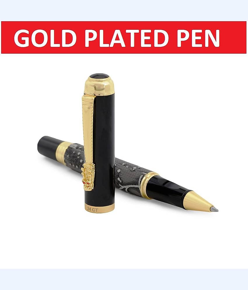 Hayman Dikwen 24 CT Gold Plated Roller Ball Pen With Box
