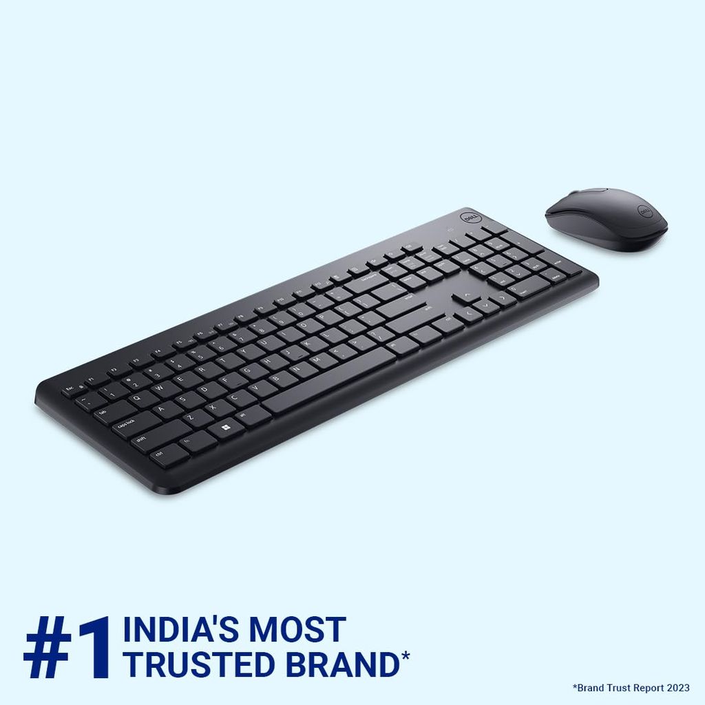 Dell USB Wireless Keyboard and Mouse combo - KM3322W, Anti-Fade & Spill-Resistant Keys, up to 36 Month Battery Life view 2