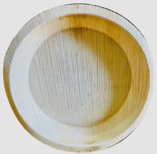 6 Inch Biodegradable Disposable Areca Palm Leaf Plates - 100 Pieces in Pack view 2