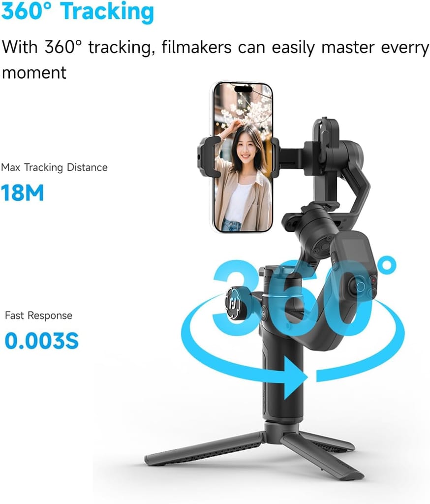 FeiyuTech SCORP Mini-3 All in One 3-Axis Camera Stabilizer,Built-in AI Track Sensor Handheld Gimbal view 2