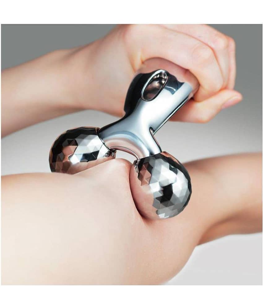 KALOPSIA INDUSTRIES Face Roller 3D Y Shape Aluminium Big Roller Microcurrent massager
