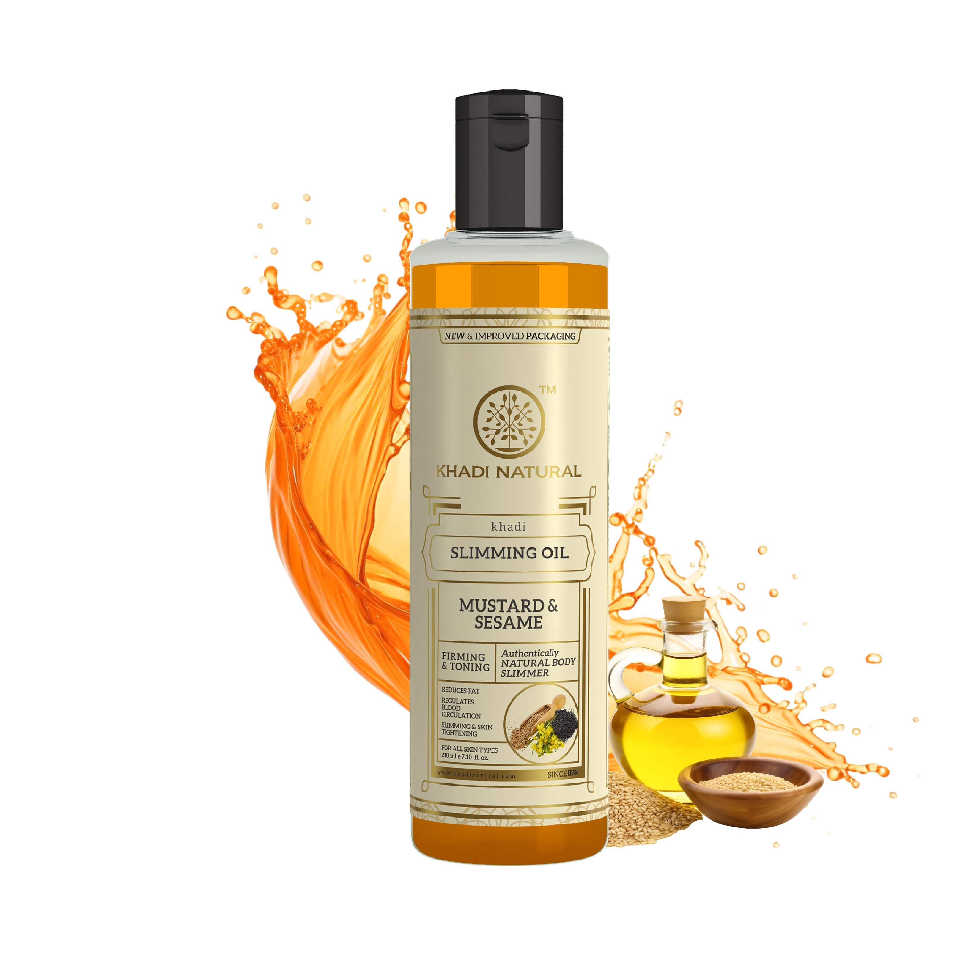 Khadi Natural Slimming Oil - 210ml Sale view 2