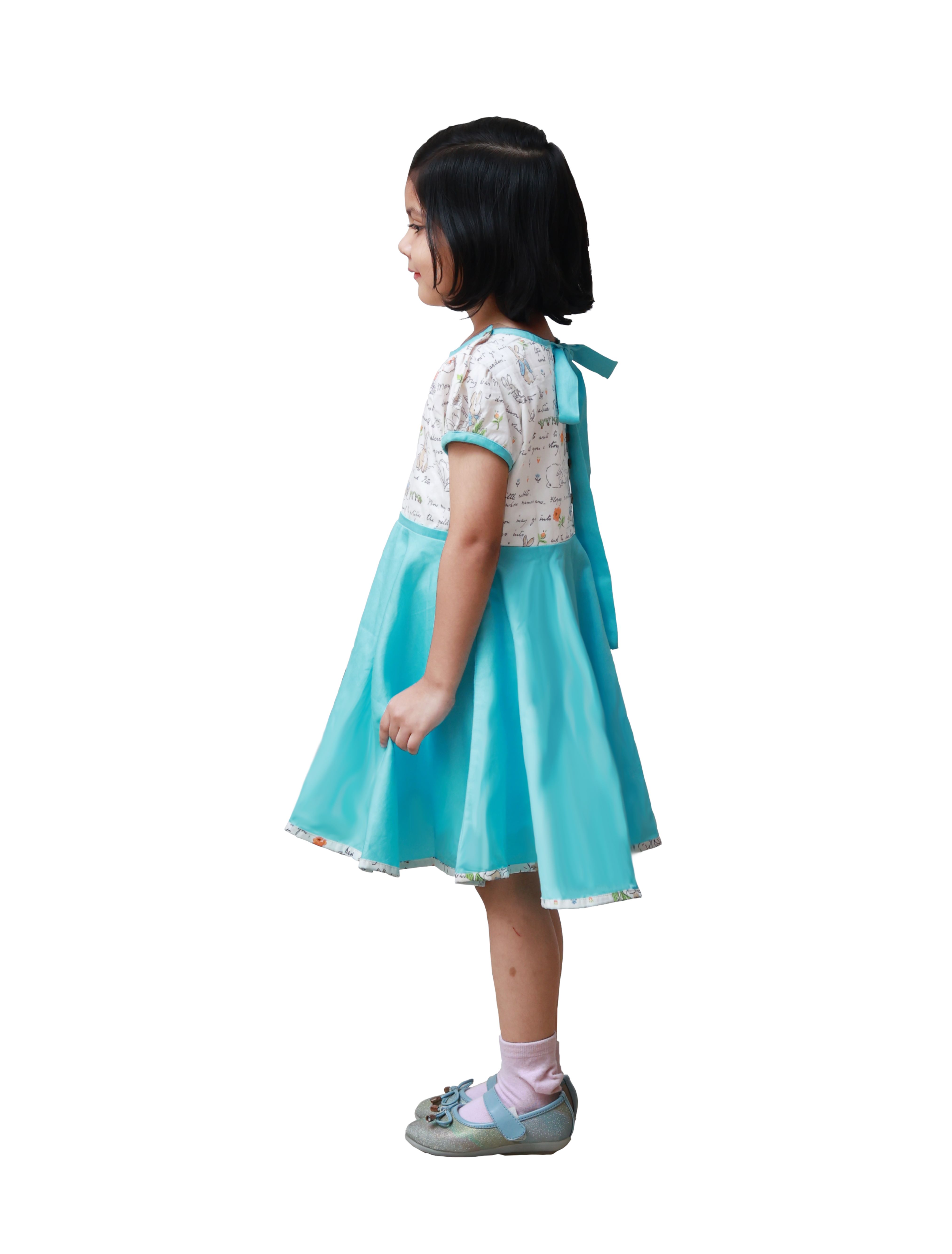 DE CHEVALERiE en Rouge -Florence Whitney Frock - Blue 6- 7 Years view 2
