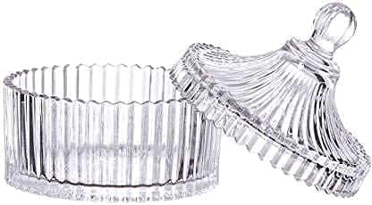 Glass Mukhwas Jar with Lid | 200 ML | Attractive Designer Candy Jar | Multi-Purpose Bowl | Decorative Container For Pickle, Food nuts | view 2