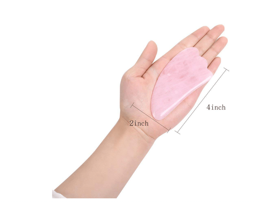 Getmecraft Pink Rose Quartz Gua Sha Facial Skin Care Sets-Therapeutic Relief and Skin Renewal -Premium All Natural Handmade Healing Stone Gua Sha Scraping Facial Massage Tools view 2