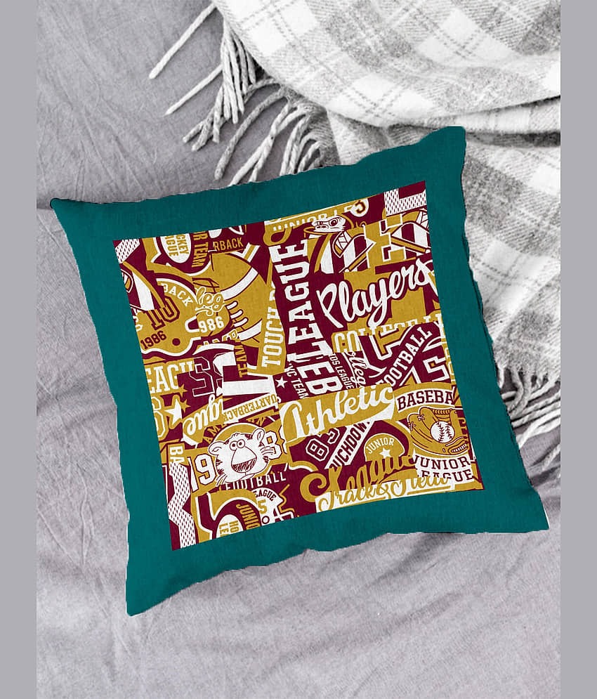 Houzzcode - Water Repellent Multi Polyester Pillow Covers 40x40x3 ( Pack of 1 ) view 2