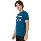 Mufti Teal Text Knitted Jersey Graphic T-Shirt view 2