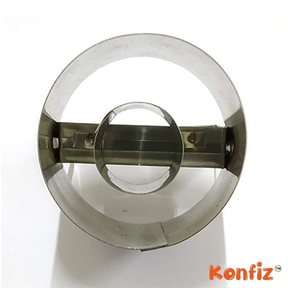 Stainless Steel Doughnut Cutter For Making Doughnut, Burger, Cakes view 2
